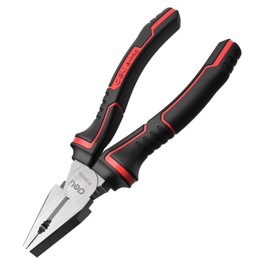 Плоскогубцы "Deli" 180 мм., усиленные