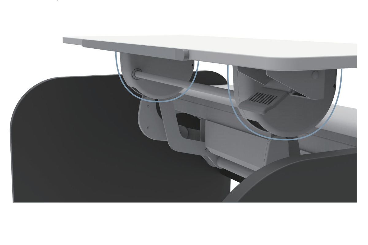 Стол Comf-Pro Elephant Desk UR-3, 1155х700х(340-815) мм, белый, серый - 7