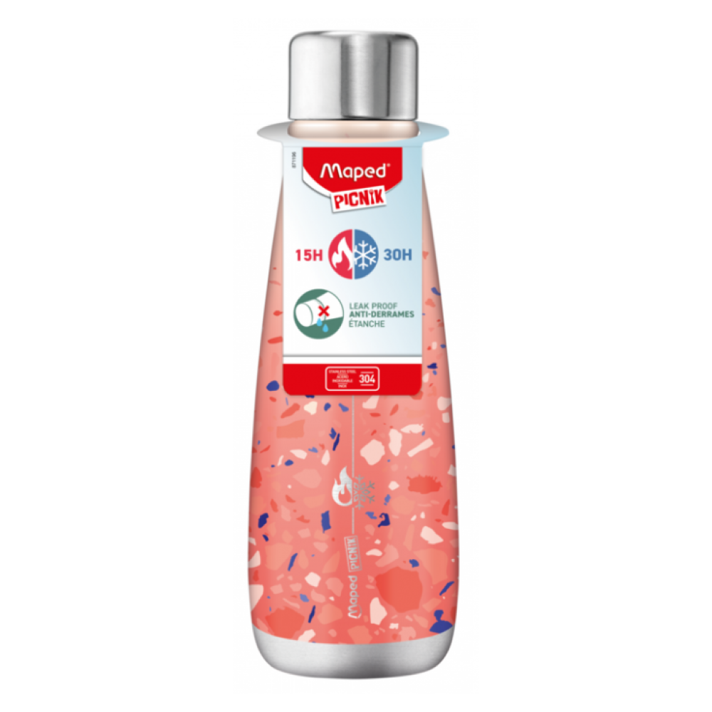 Термос "Maped Picnik Terrazzo", сталь, 500 мл. , розовый