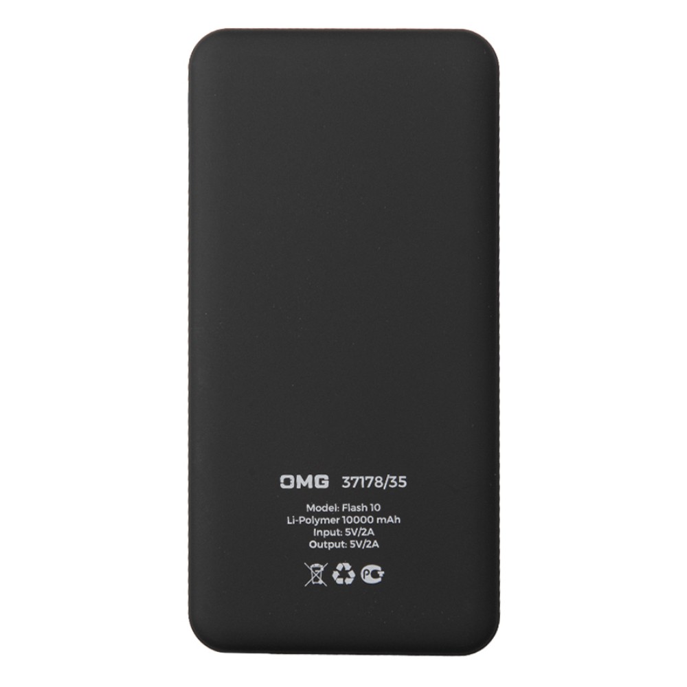 Внешний аккумулятор Power Bank "Flash 10", 10000 mAh, черный - 3