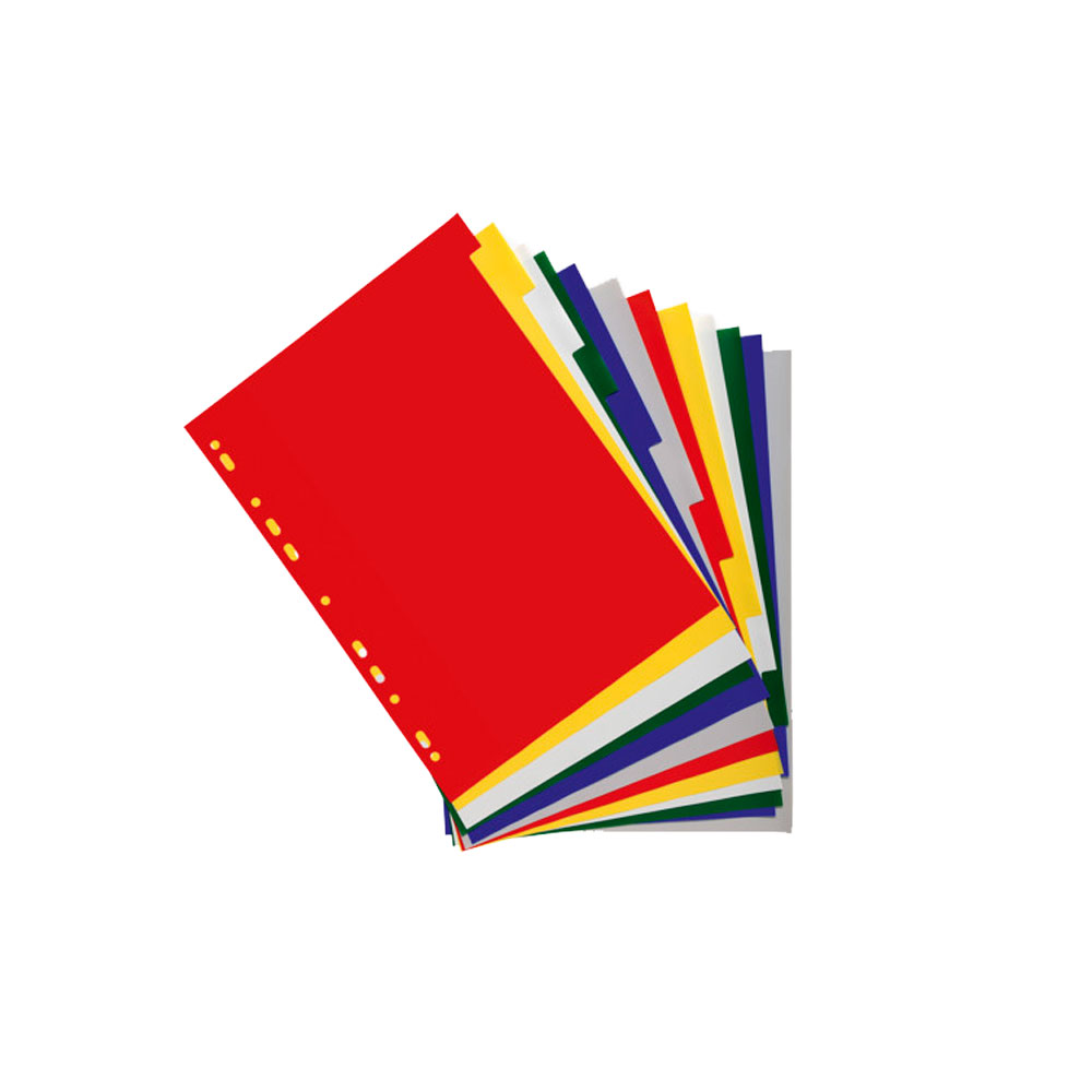 Разделитель "Exacompta economy", A4, 12 делений, ассорти