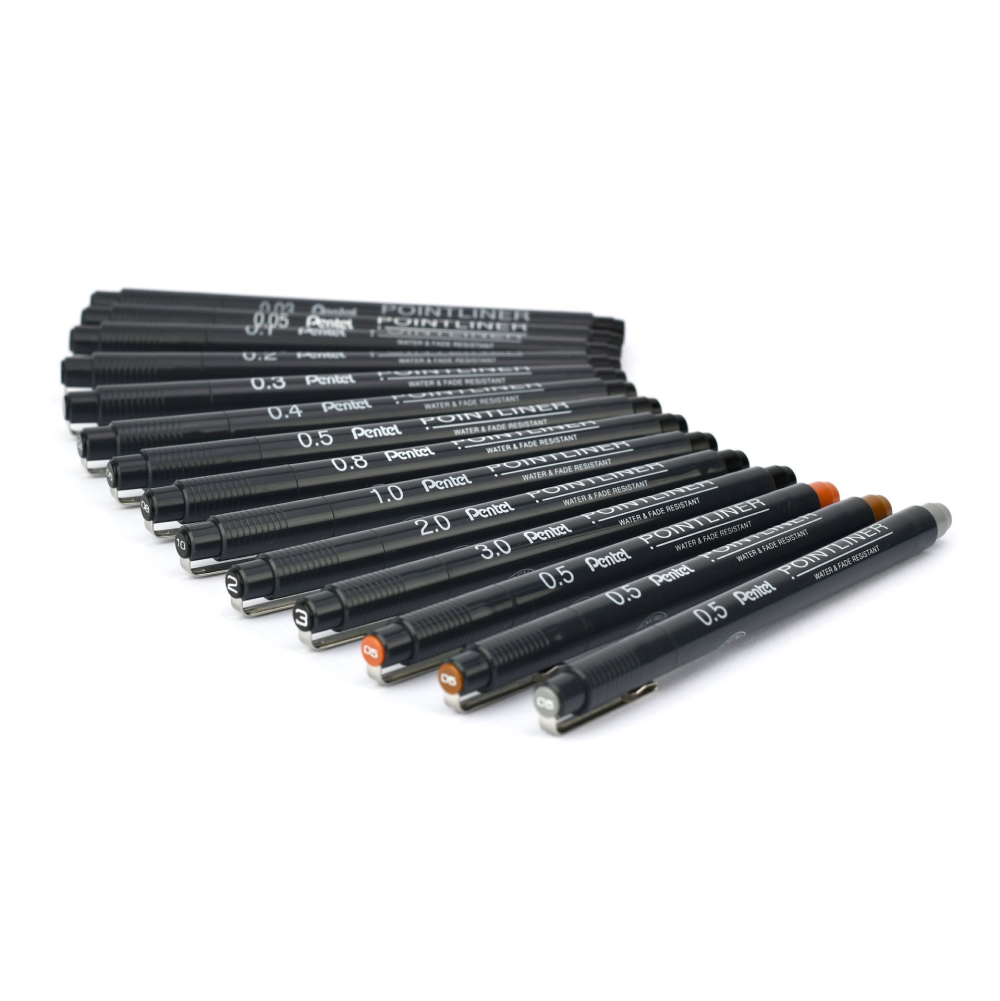 Набор ручек капиллярных "Pointliner", 14 шт, ассорти - 5