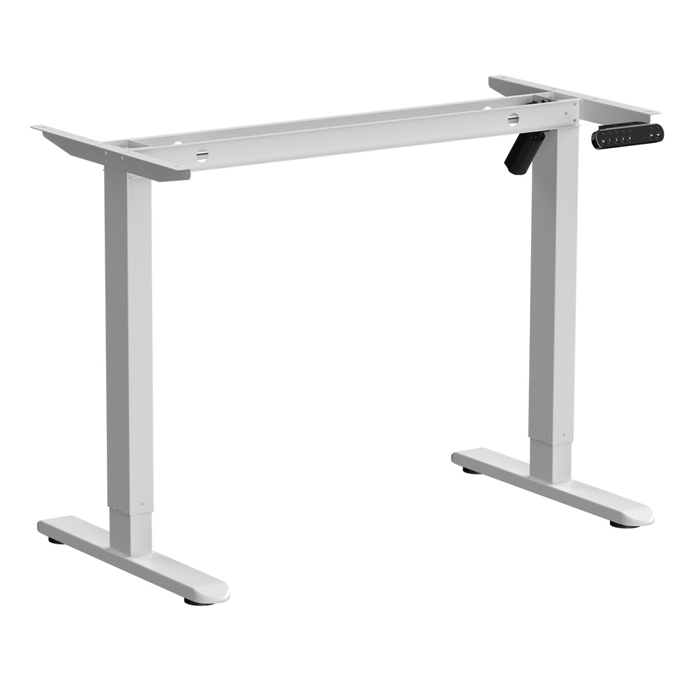 Стол с электроприводом WellDesk Basic 1200x675х18 белый/белый альпийский (9191460+9197776)
