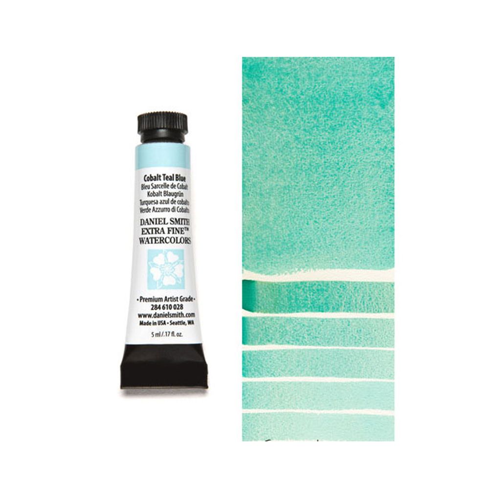 Краски акварельные "Daniel Smith", кобальт сине-зеленый, 5 мл, туба