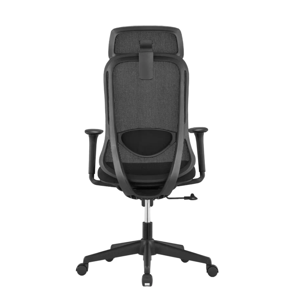 Кресло для руководителя SitZone U-090A, сетка, ткань, пластик, черный - 5