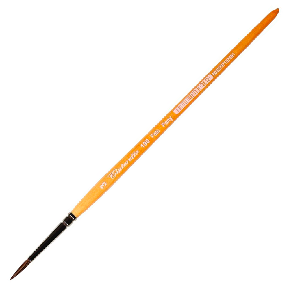 Кисть для рисования "Tintoretto Pony", круглая