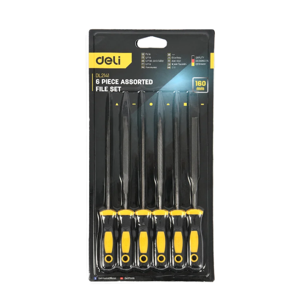 Набор надфилей Deli YS EDL2141, 160 мм, 6 шт. - 9