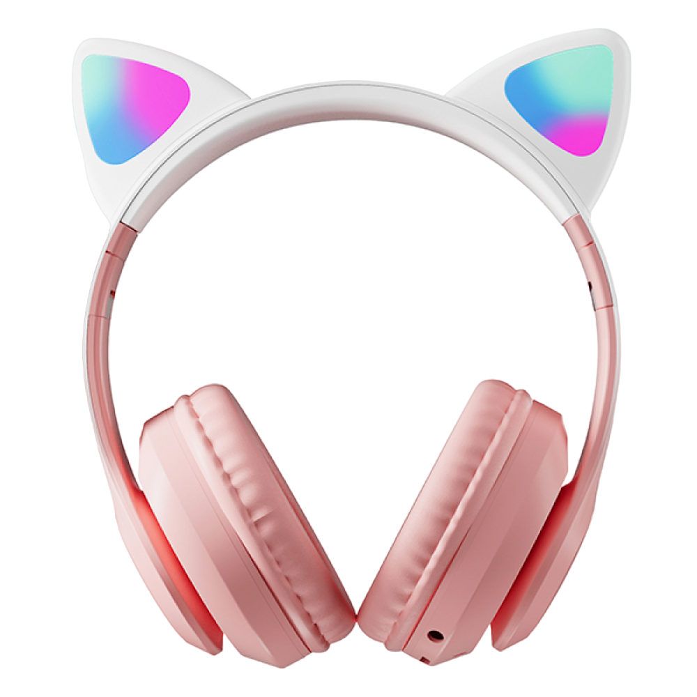 Наушники  беспроводные Miru "CAT EP-W10", Bluetooth, розовый 