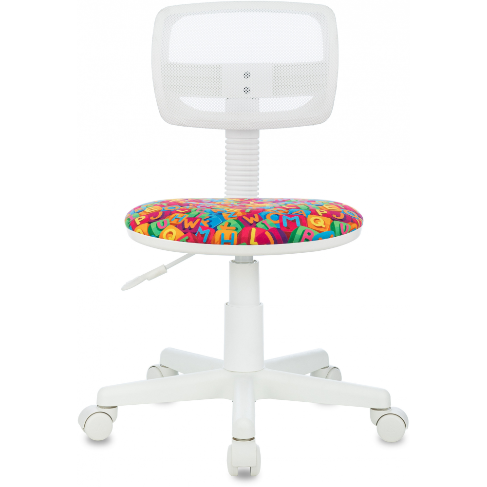 Кресло детское Бюрократ CH-W299, ткань, сетка, пластик, мультиколор алфавит