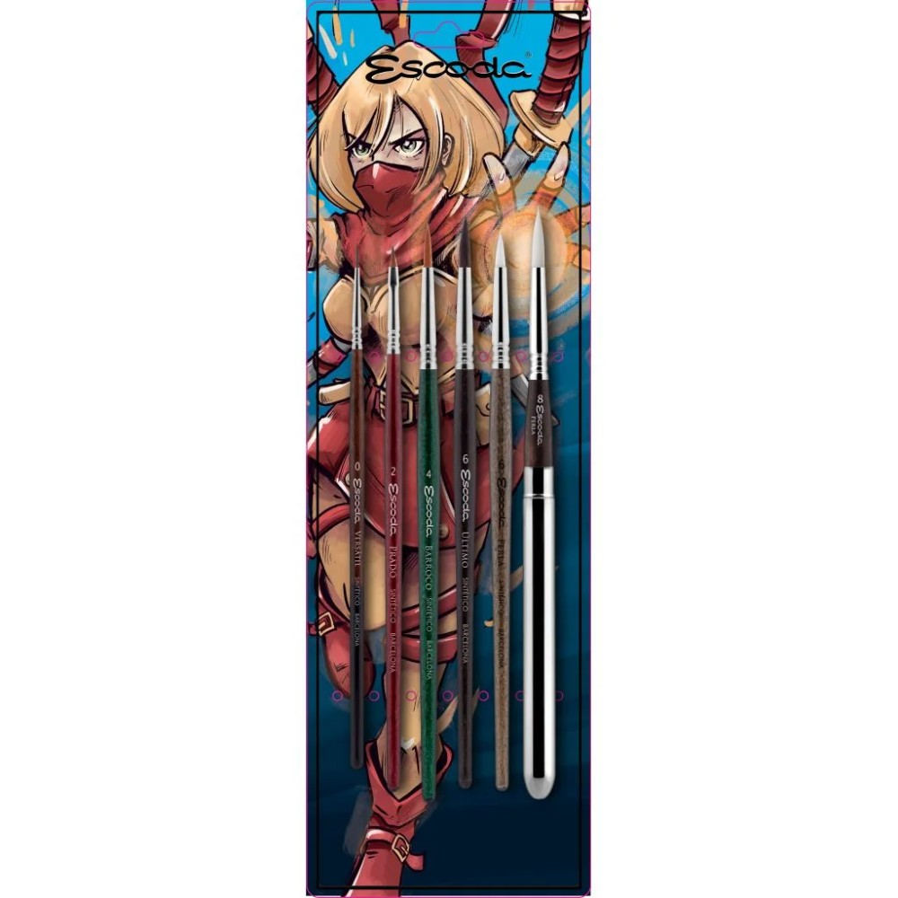 Набор кистей "Escoda. Comic illustration"