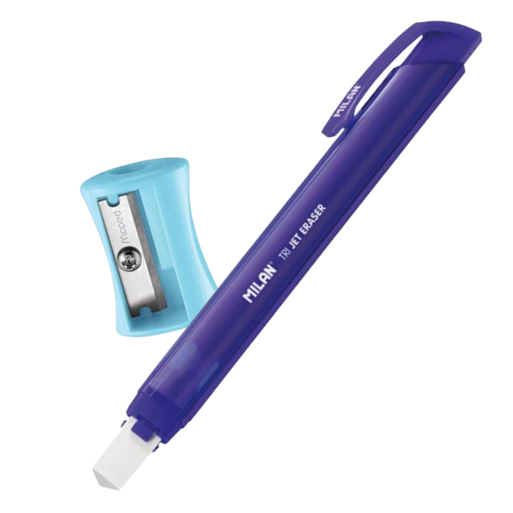 Набор ластик Milan "Acid" + точилка Maped "Vivo Classic"