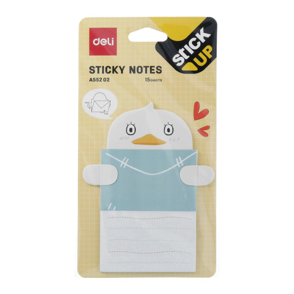 Бумага для заметок "Stick up", 76x101 мм, 15 листов, ассорти