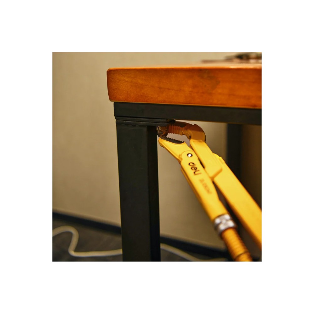 Ключ трубный Deli YS EDL105267 2",тип S, раскрытие губок 67 мм, желтый - 6