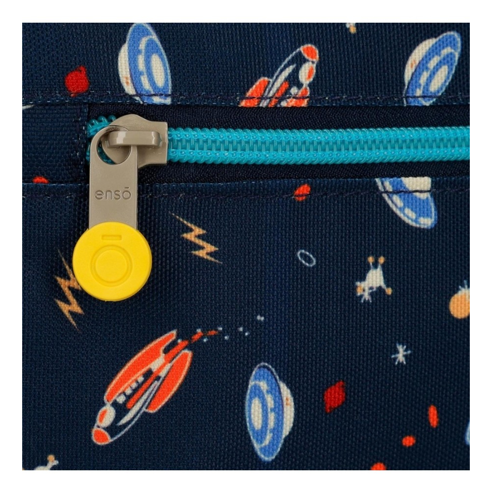 Рюкзак "Outer space" на колесиках, телескопическая ручка, разноцветный - 6