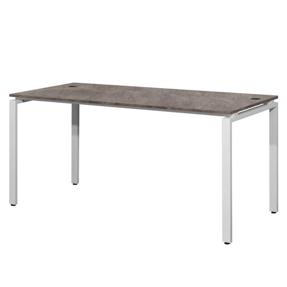 Стол письменный Millwood Лофт Сиэтл (ДТ-5), 1600х700 мм, бетон, белый