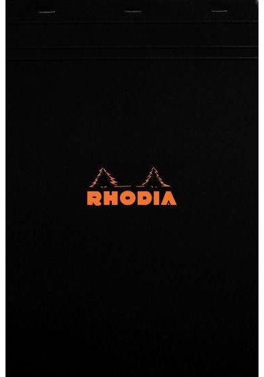 Блокнот "Rhodia", A4, 80 листов, клетка, черный