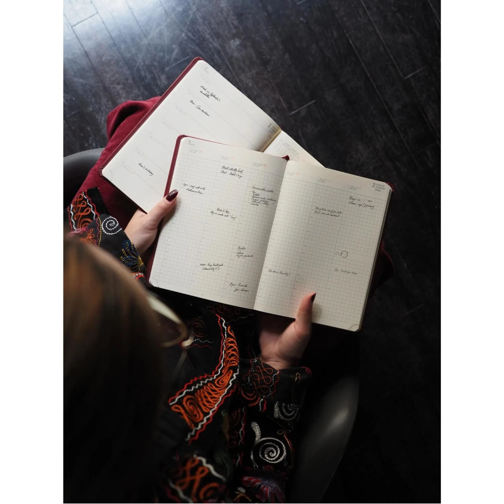 Еженедельник датированный "Rhodia", 80 листов, темно-синий, 2026