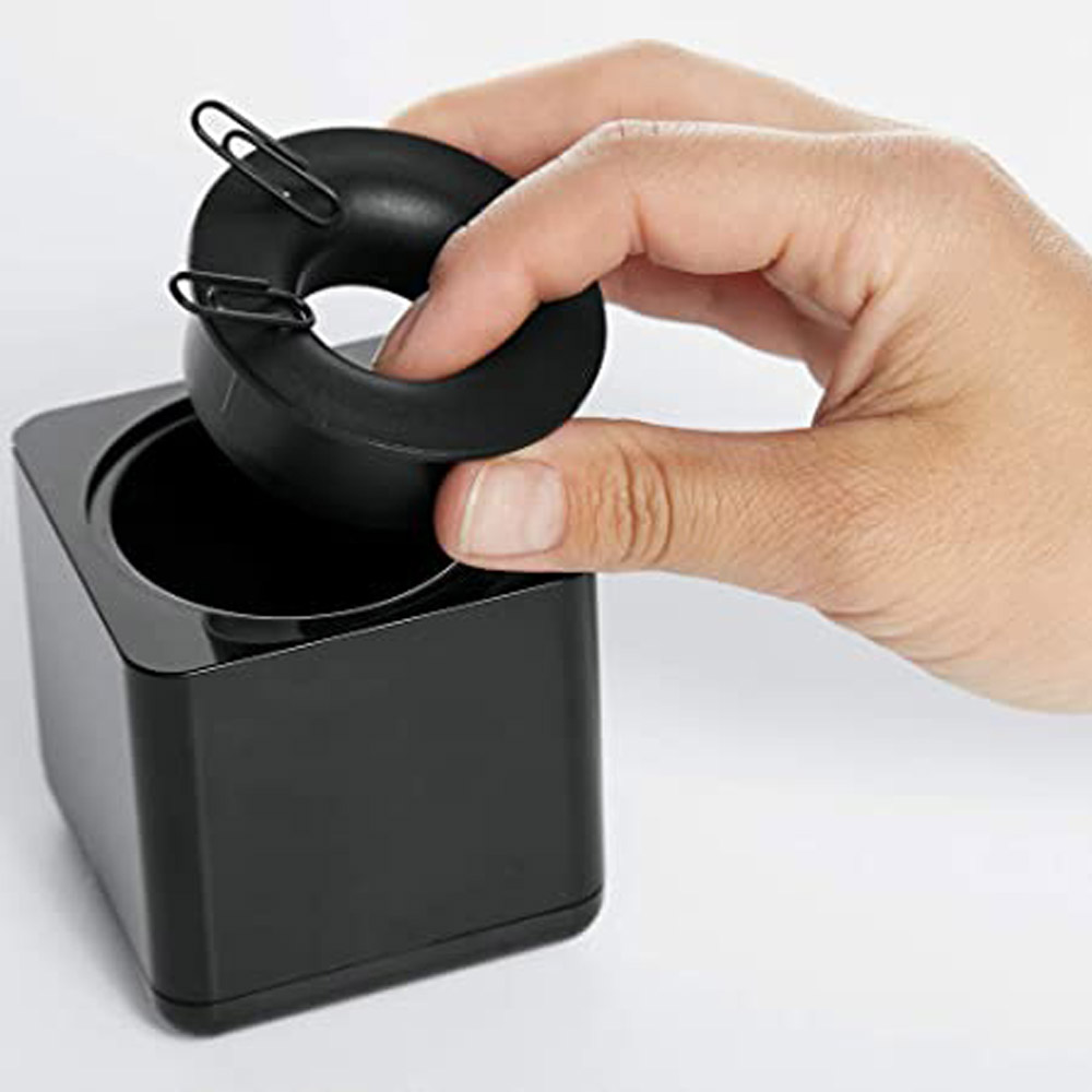 Подставка для скрепок "iLine", черный, белый