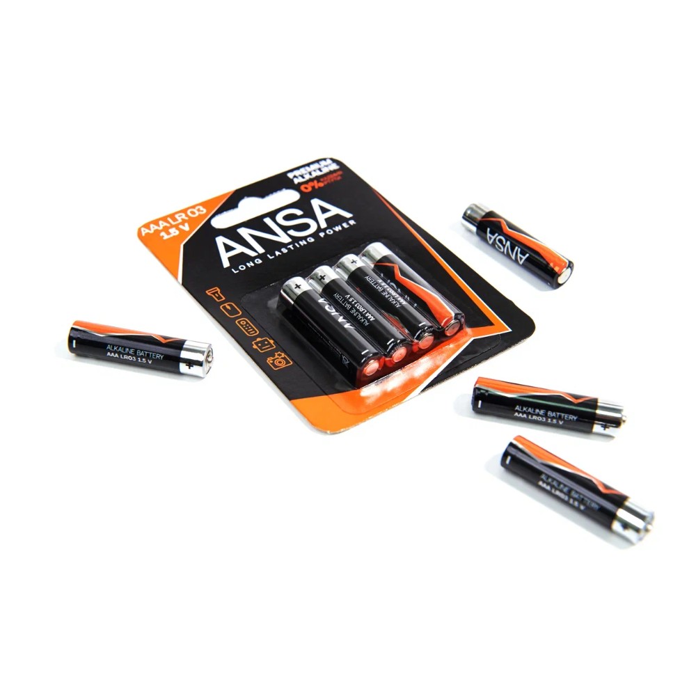 Батарейки алкалиновые ANSA "V LR03/BL-4 (AAA)", 12 блоков x4 шт,  щелочные - 4