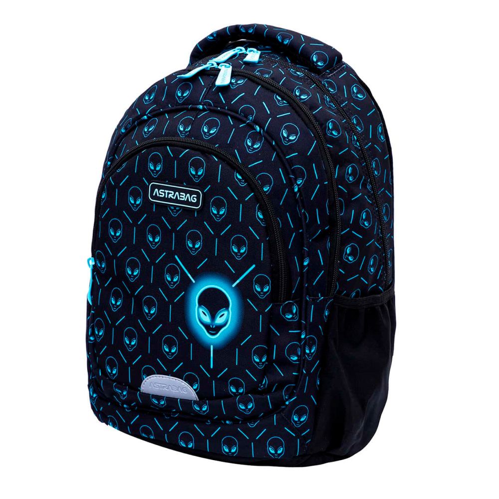 Рюкзак школьный "Neon Ufo", черный 