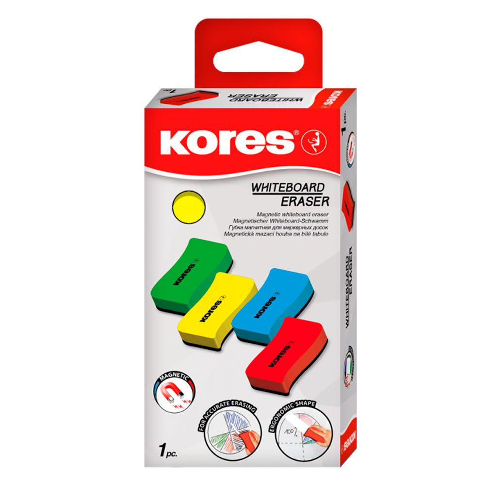 Щетка для доски магнитная "Kores", ассорти