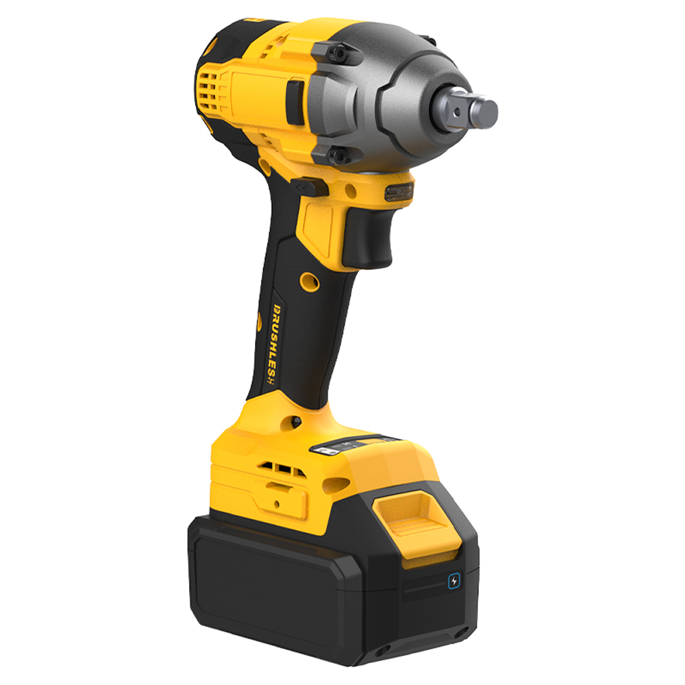 Аккумуляторный гайковерт Deli YS EDC230, 20 В, 320 Нм, 2 АКБ, 4 Ач, З/У 2А, коробка - 4