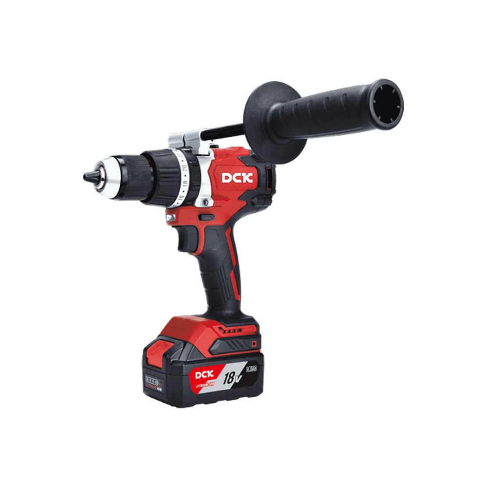 Дрель-шуруповерт "DongCheng" аккумулятор, ударная бесщеточная 20В, 850Вт, 120Нм, аккум. 4.0Ач*2, з/у 4А, тип EM