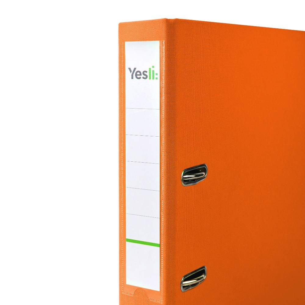Папка-регистратор "Yesli:", А4, 50 мм, ПВХ, оранжевый
