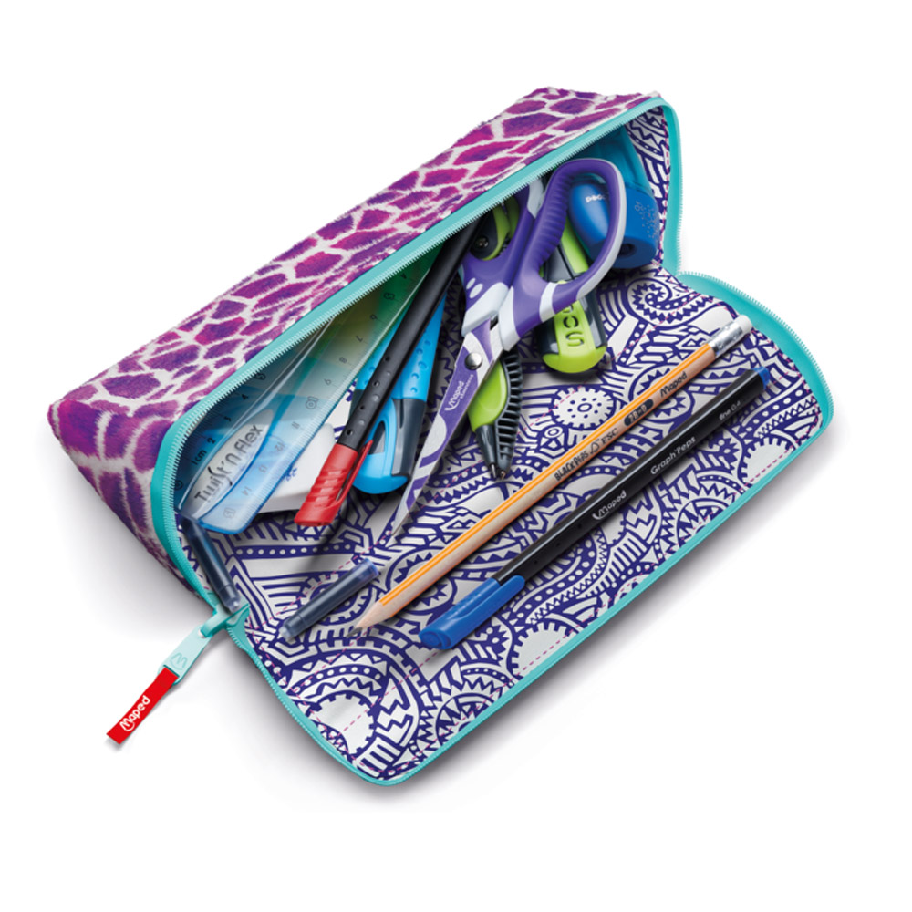 Пенал Maped "Open XXL", 1 отделение, розовый, белый - 5