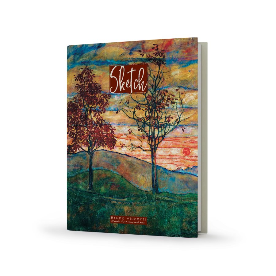 Скетчбук "Bruno Visconti", 18.4x25.7 см, 110 г/м2, 120 листов, ассорти - 3