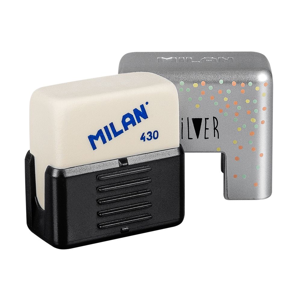 Ластик Milan "430 Silver", 1 шт, ассорти - 8