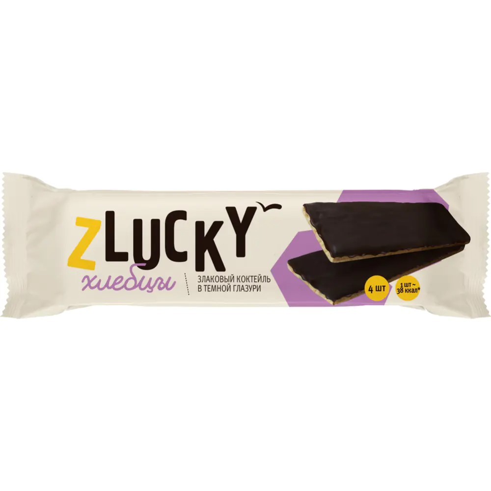 Хлебцы "Z Lucky" злаковый коктейль в темной глазури