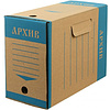 Коробка архивная "Эко", 150x327x240 мм, бурый, синий - 2