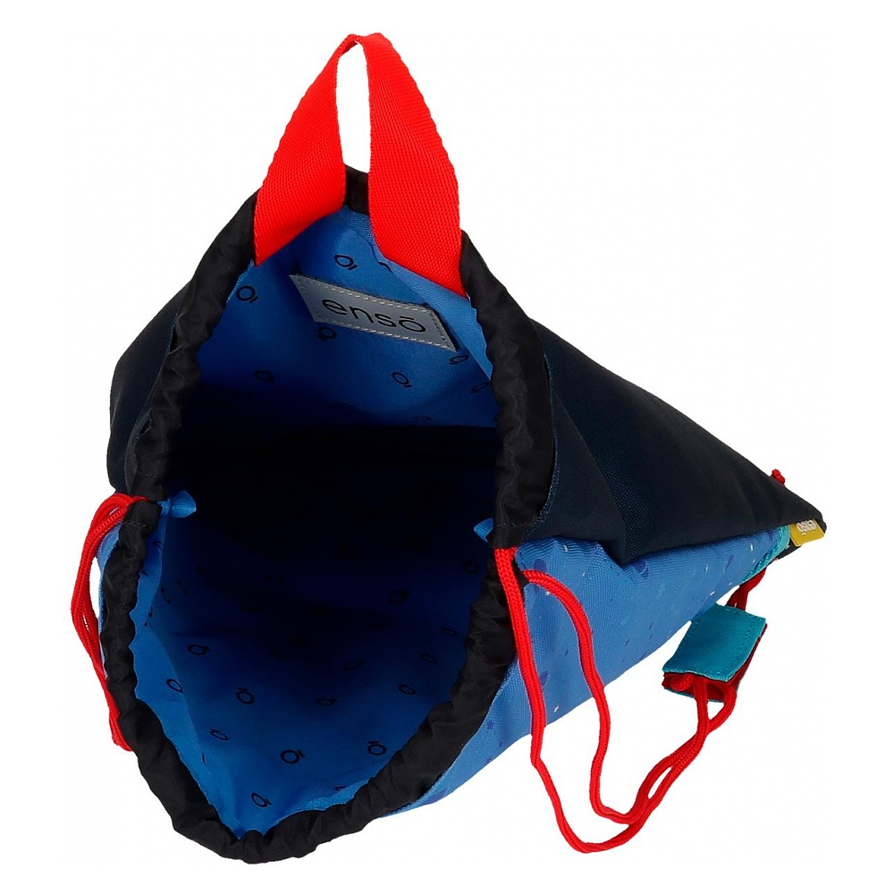 Мешок для обуви Enso "Outer space", 34x27 см, полиэстер, синий, черный - 2