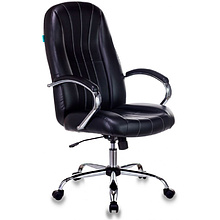Кресло для руководителя Бюрократ T-898SL черный Leather Venge Black