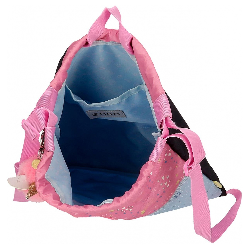 Мешок для обуви Enso "Dreams come true", 46x35 см, голубой, розовый - 5