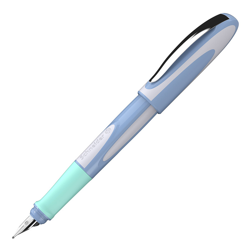 Ручка перьевая "Schneider Ray", M, синий, белый, патрон синий