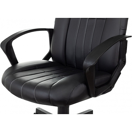 Кресло для руководителя "Бюрократ T-898", экокожа, пластик, черный - 7