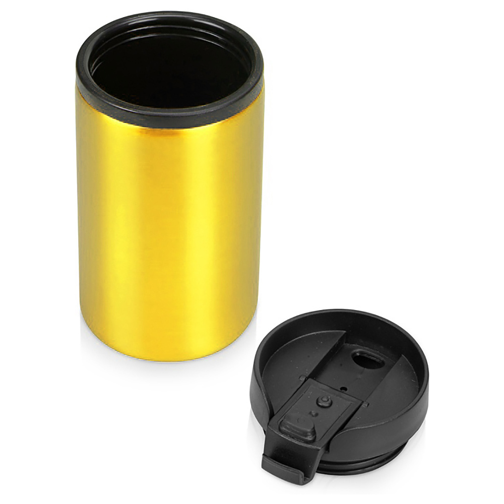 Кружка термическая "Jar", металл, пластик, 250 мл, желтый, черный - 2