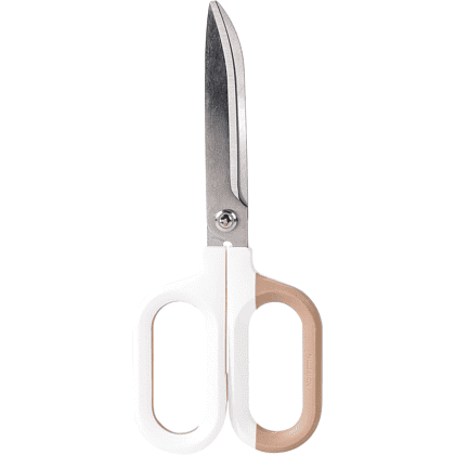 Ножницы "Deli NS055", 18 см, белый