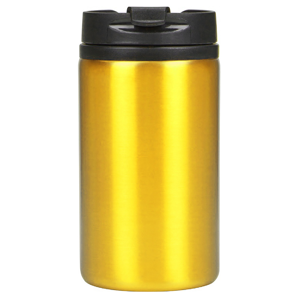 Кружка термическая "Jar", металл, пластик, 250 мл, желтый, черный - 3
